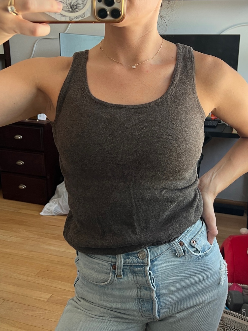Vintage Eddie Bauer Cotton Knit Tank